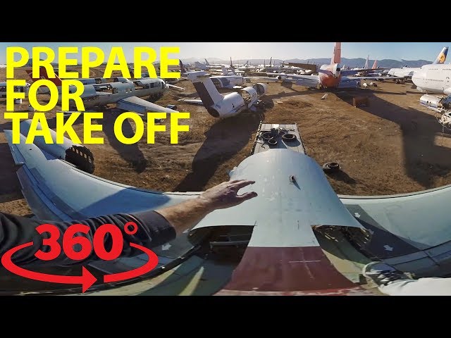 Crazy parkour athletes invade airplane boneyard in VR