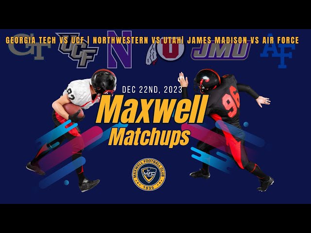 Maxwell Football Club Off-Field Matchups: Bowl Week 2!