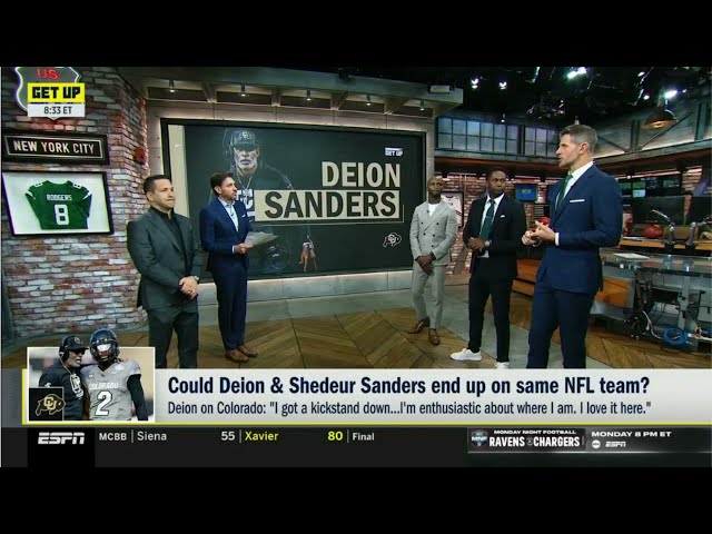 GET UP | Adam Schefter gives 4 ideal destinations for Deion & Shedeur Sanders to play same NFL team