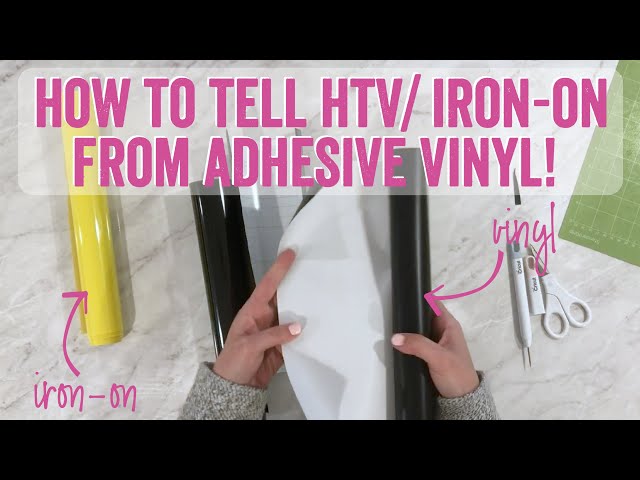 How to tell HTV/ iron-on from adhesive vinyl!