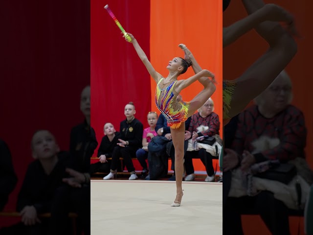 A beautiful element in rhythmic gymnastics! #rhythmicgymnastic