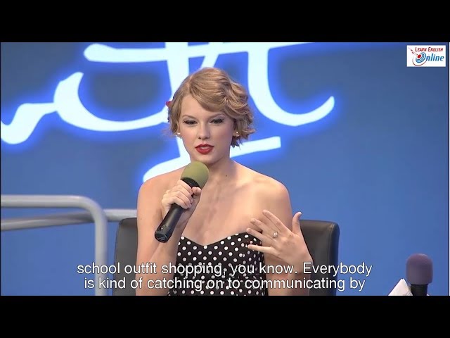 Learn English with Taylor Swift Talk Show - English Subtitles