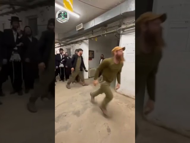 IDF soldiers and Hasidic Jews DANCE in between missions. ♥️ #israel