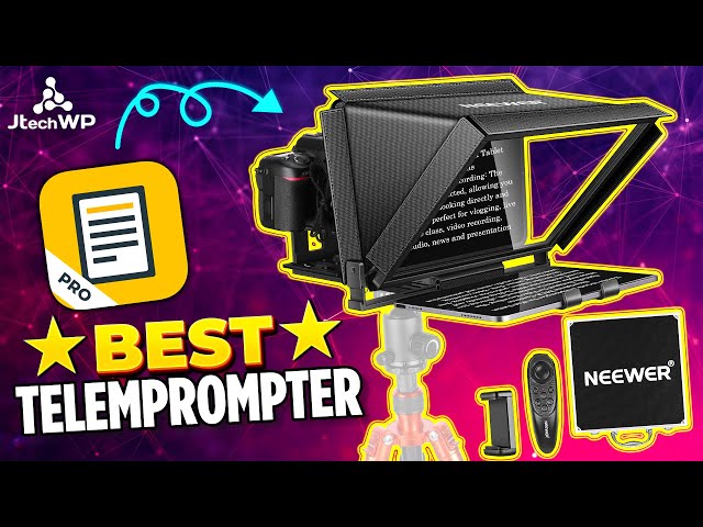 Best Teleprompter and Teleprompter app for Youtube  - Neewer X12 & Prompt Smart Pro App - iPad