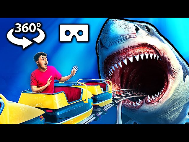 🦈360° VR - SHARK ROLLER COASTER || Virtual Reality