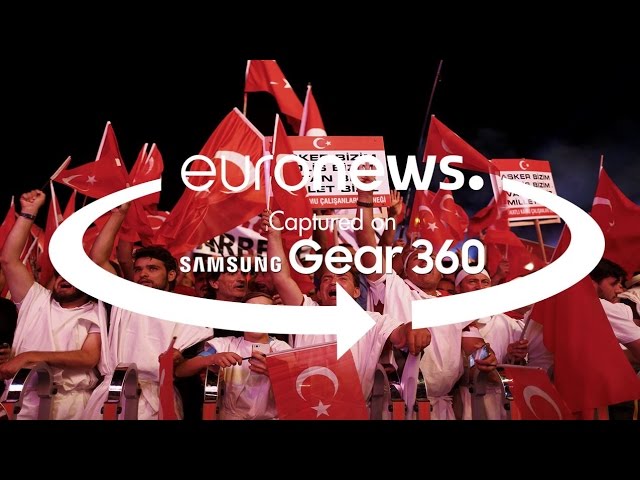 Turkey's anti-coup protests in 360-degree video