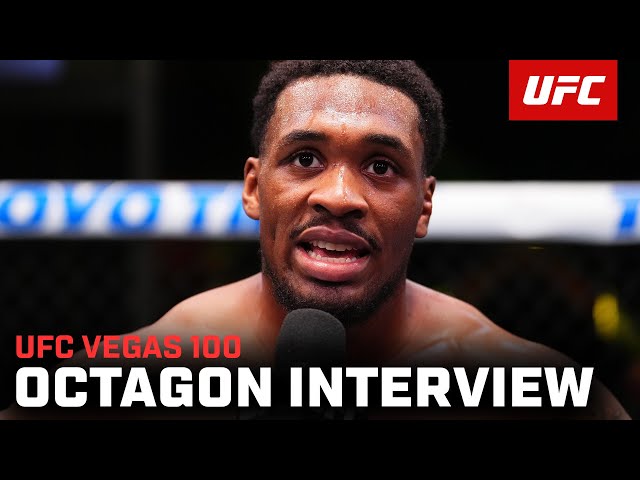 Mansur Abdul-Malik Octagon Interview | UFC Vegas 100