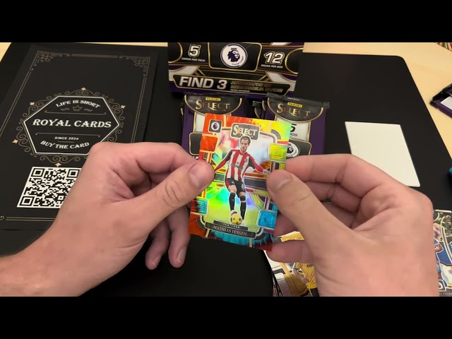 Panini Select EPL 2023/24 hobby box opening by The Royal Cards