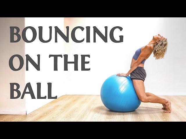 Bouncing on the Ball to boost energy and lymph circulation