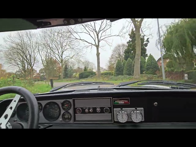 breaking in the engine tuned 1.8 fiat 124 spider rally car