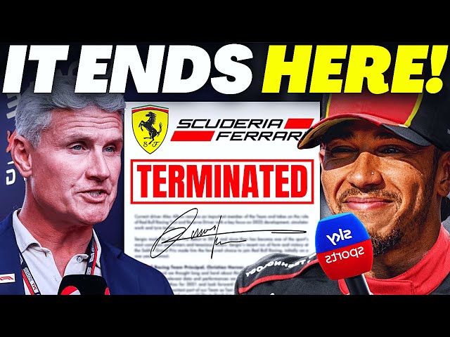 Hamilton SHOCKED After  David Coulthard’s HUGE BOMBSHELL After Frustrated Ferrari Switch EXPOSED!