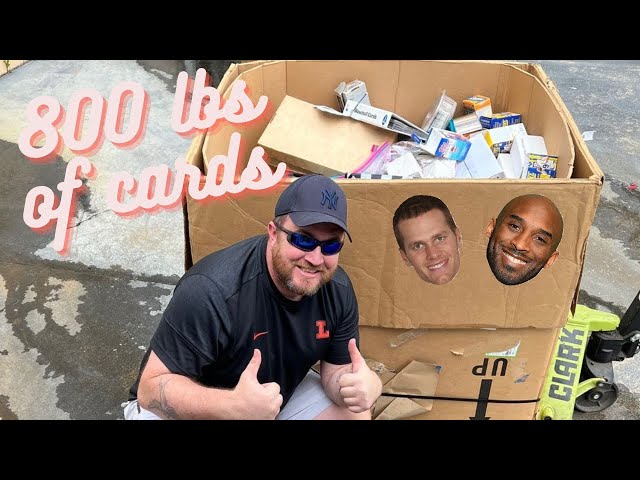 We bought a pallet of sports cards from the Goodwill ~ sporting through 800 lbs of baseball cards