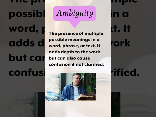 Literary Terms | Ambiguity | Definition with Examples #tathagatainstitute#ugcnet#literary device