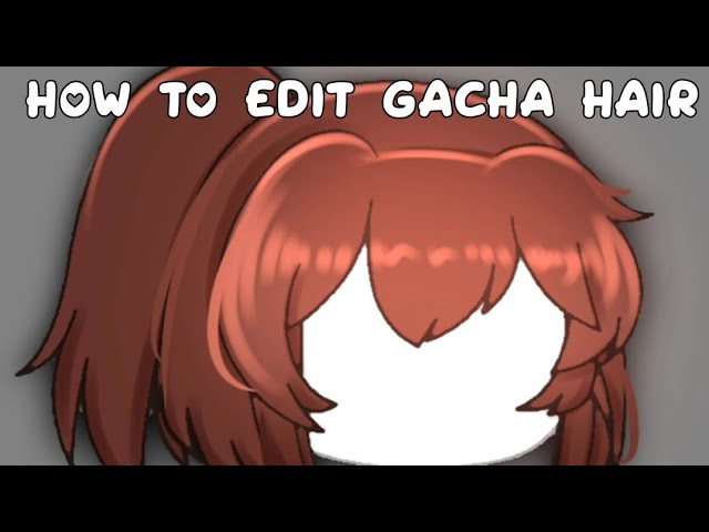 HOW TO EDIT GACHA HAIR TUTORIAL || ibispaint x || easy tutorial