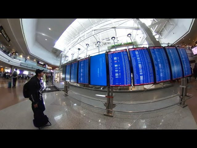 360° Video: Blue Screens in Denver International Airport