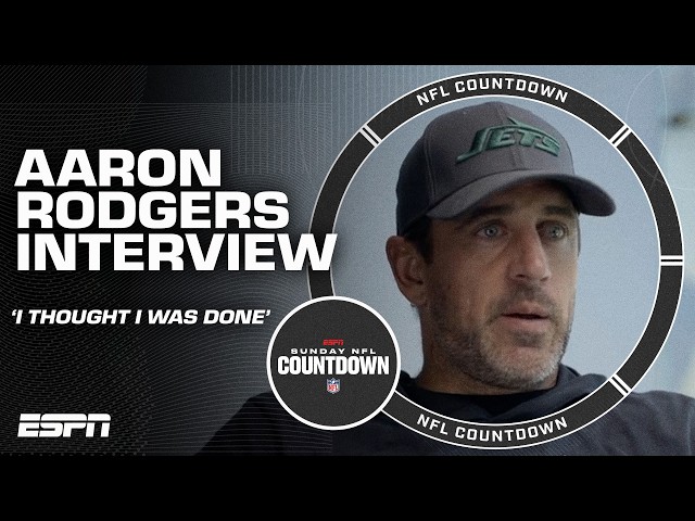 Aaron Rodgers says he 'thought he was done' after getting injured last season | NFL Countdown