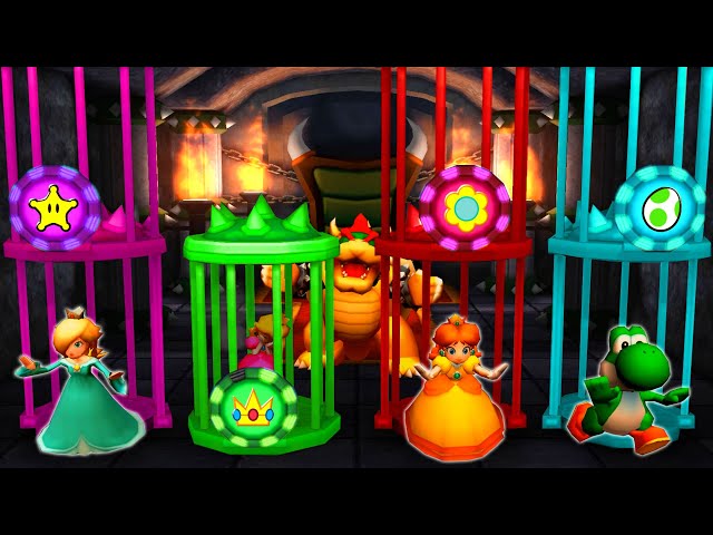 Mario Party: The Top 100 Minigames - Rosalina Vs Peach Vs Daisy Vs Yoshi (Master Difficulty)