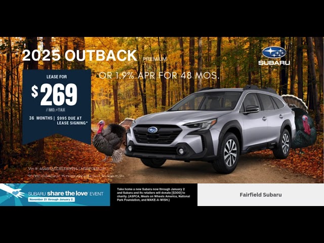 #Subaru Black Friday Specials! #Solterra #Crosstrek #Forester #Outback | Fairfield Subaru