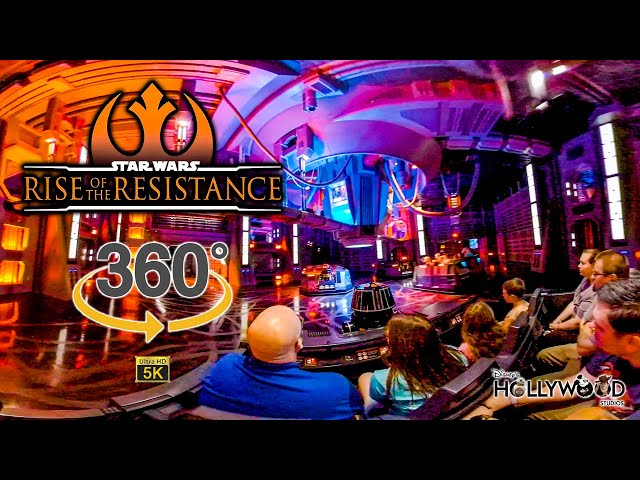 5K VR 360 Star Wars Rise of the Resistance On Ride Ultra HD POV Walt Disney World 01-18-2020