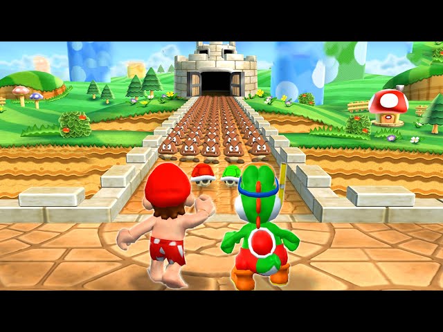 Mario Party 9 Minigames - Yoshi Vs Mario Vs Wario Vs Waluigi (Master CPU)