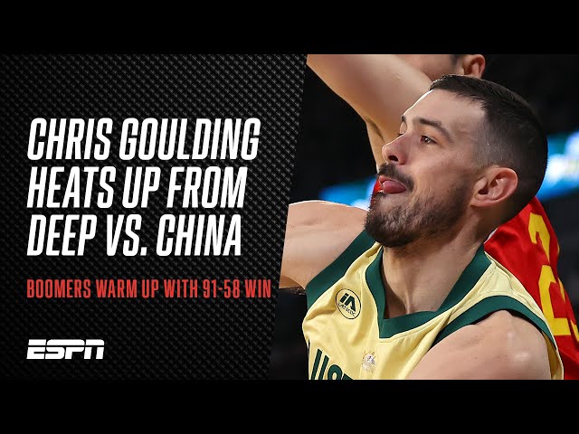 Chris Goulding lights up from three as Boomers thrash China 91-58 in final Olympics warm-up at home