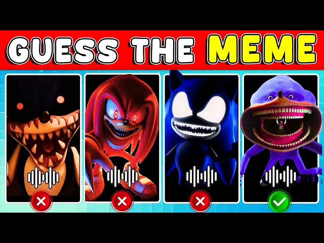 Guess Sonic Meme And Dance Challenge 2 ~Sonic The Hedgehog 3 Movie Quiz |Sonic, Shin Sonic&Sonic.EXE