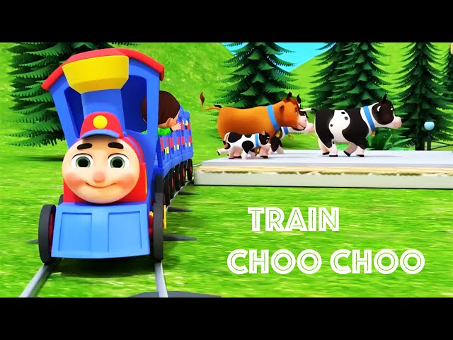 Train Choo Choo Song | Newborn Baby Songs | Nursery Rhymes | 4K HDR