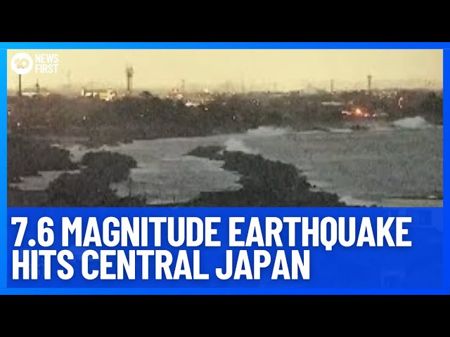 #Breaking: 7.6 Magnitude Earthquake Hits Japan Triggering Major Tsunami Warnings | 10 News First