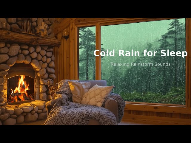 Cold Rain Sounds for Deep Sleep | Relaxing Rainstorm Ambience 🌧️