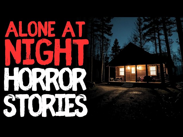 True Alone At Night Scary Horror Stories for Sleep | Black Screen With Rain Sounds