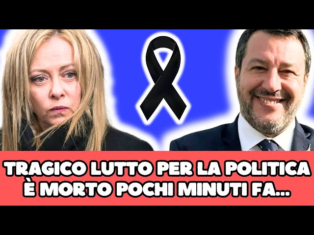 TRAGICO LUTTO PER LA POLITICA ITALIANA: È MORTO ALL’IMPROVVISO POCHI MINUTI FA…