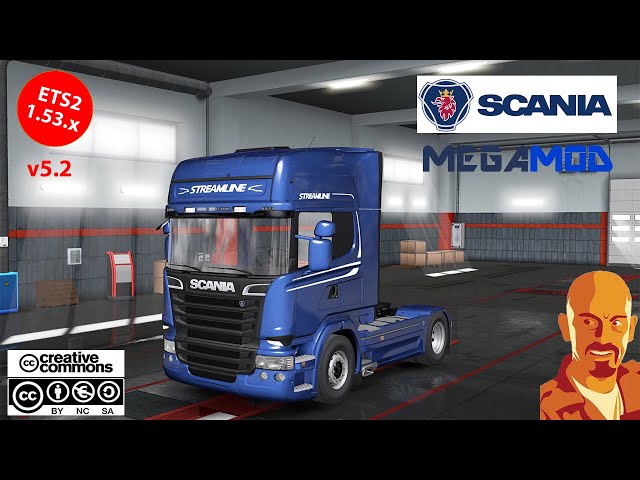 SCANIA MEGAMOD v5.2 ETS2 1.53.x (ETS2MOD)