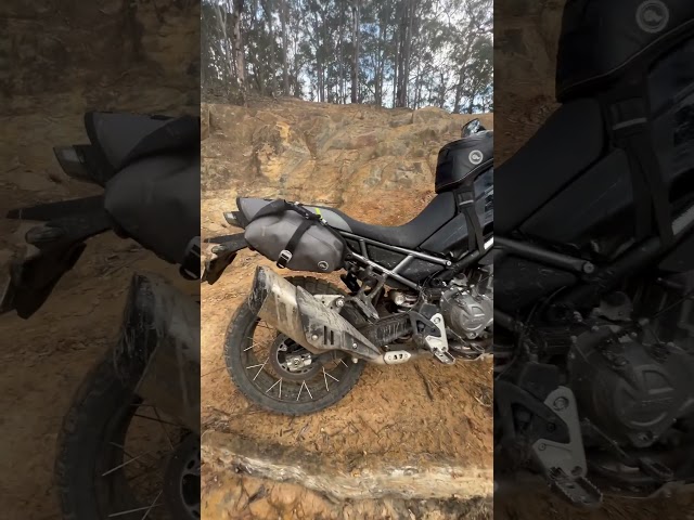 MADTV testing the CFMOTO 450 MT in tough single trail.