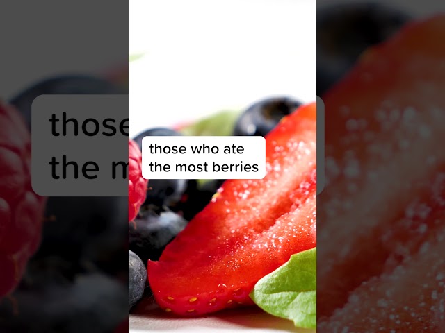 If you eat blueberries week after week, you get chronic benefits, such as reduced artery stiffness.