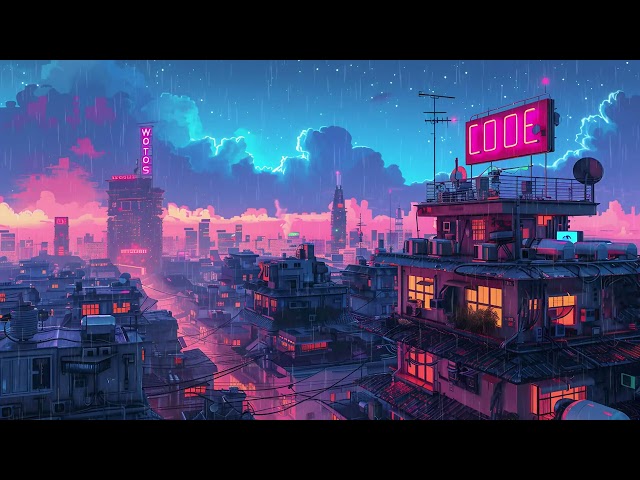 Lofi Hip Hop Beats in the Rain ☔️ Chill Vibes in Lofi Town 🌧️ Lofi mix [ Beats To Relax / Chill To ]