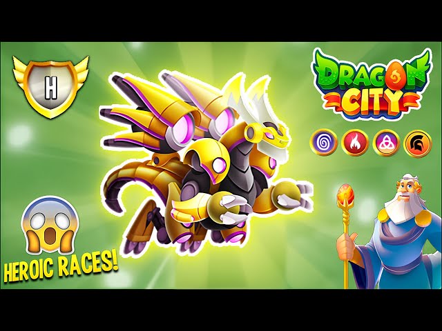 Dragon City - High Cybervolt Dragon, A brand new HEROIC RACE [EXCLUSIVE DRAGON] 😱