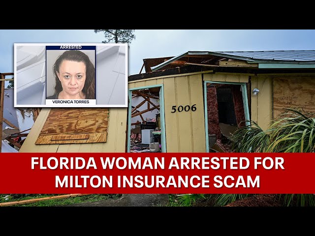 Florida woman arrested for Milton insurance fraud