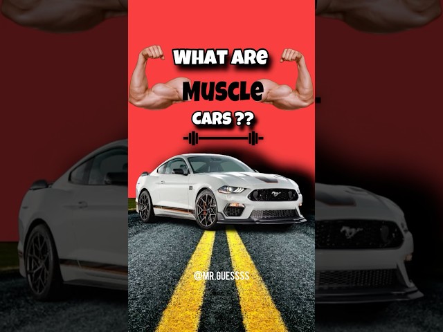 What are Muscle Cars?? 🤔🤨