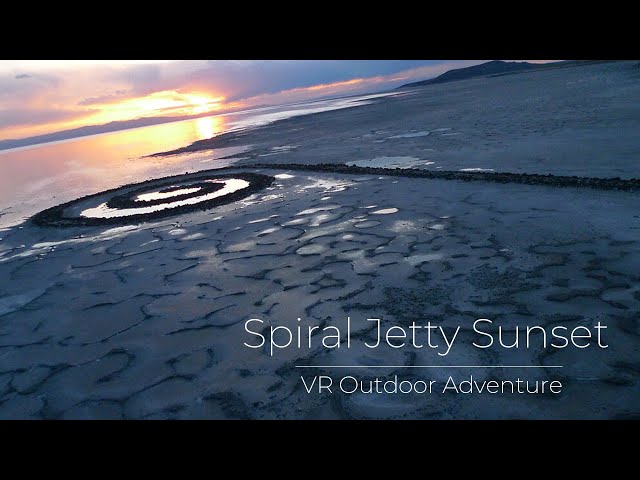 Spiral Jetty, Utah | Sunset VR Experience with Relaxing Music