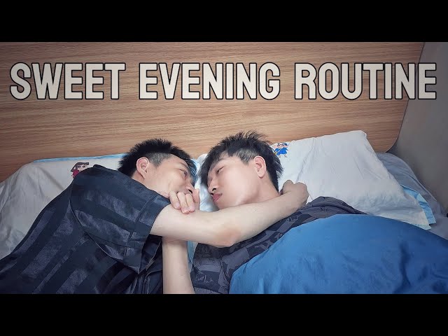 Waking Up My Boyfriend With Kisses💖｜Sweet Evening Routine「Gay Couple Joe and Wanzi」