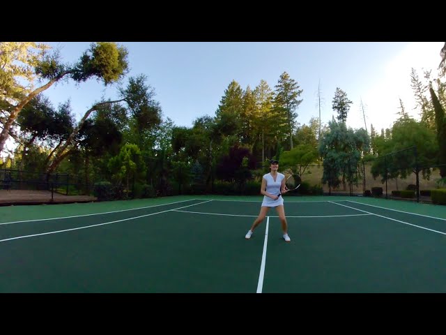 VR 360 VIDEO | Sunset Tennis in Beautiful Sebastopol