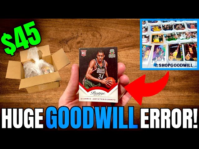 HUGE ERROR ON BASKETBALL CARDS BOX FROM GOODWILL!