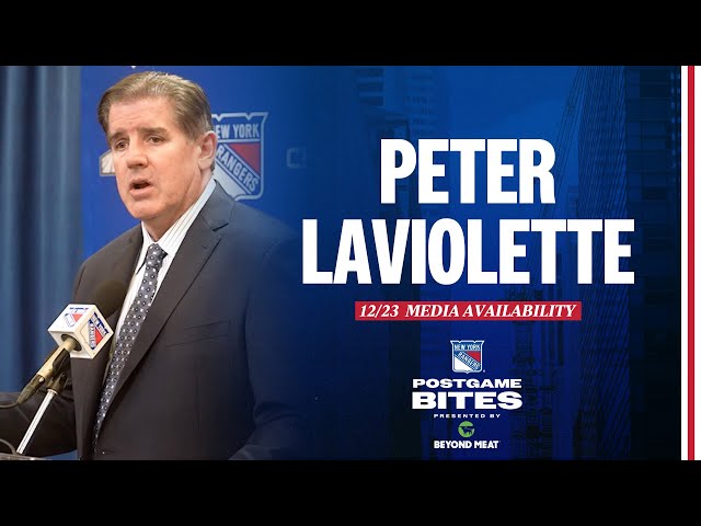 NYR vs BUF: Peter Laviolette Postgame Media Availability | December 23, 2023