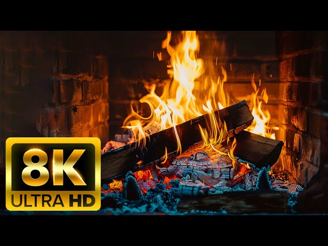 🔥 Cozy Fireplace 4K (LIVE 24/7). Fireplace with Crackling Fire Sounds. Fireplace Ambience