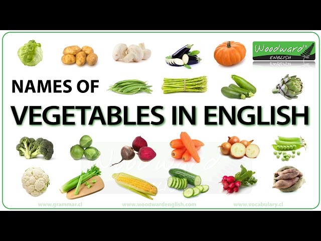 Vegetables in English - Names of Vegetables - English Vocabulary