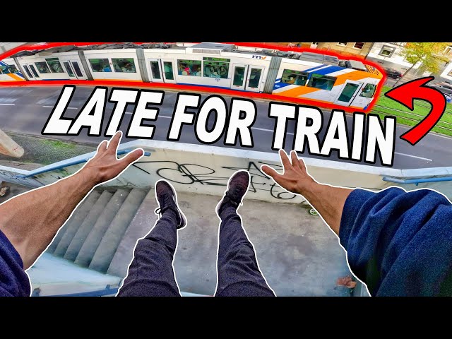 LATE for the TRAIN - Parkour POV Chase (race the Tube)