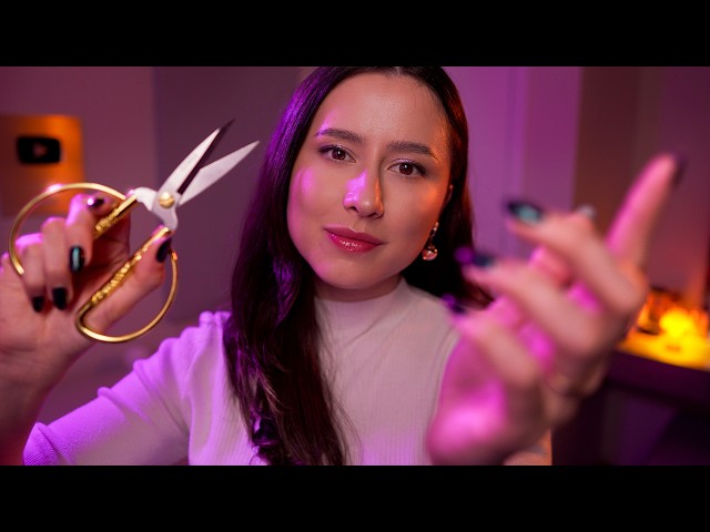 ASMR Removing Negative Energy for Sleep 💤✨ Personal attention for stress relief, hand movements, +