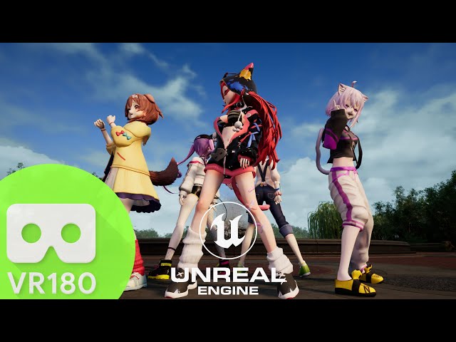 [MMD] [VR180] Unreal Engine 5.1 : Vtubers (Korone,Okayu,Tsuna,Iofifteen,Towa)  | Ikkitousen