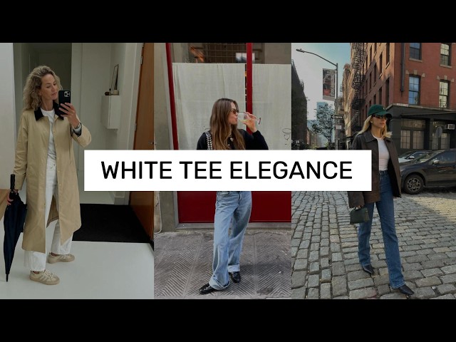 Transform Your White T-Shirt: French Chic in Minutes (Women 50+)