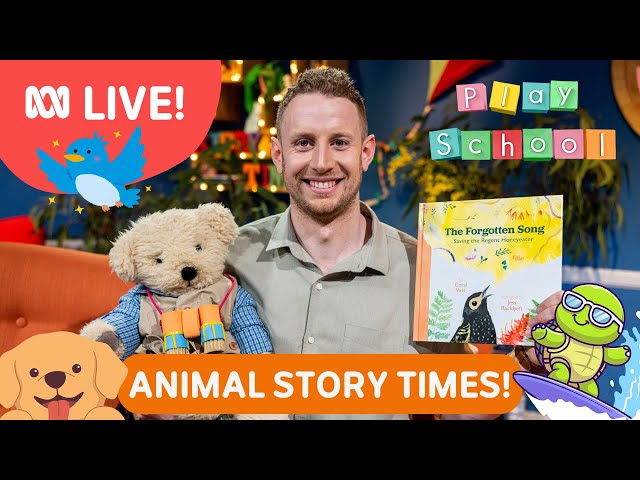 🔴 Animal Story Time 🐸🐝🐖🦆 Play School Book Week Live Stream